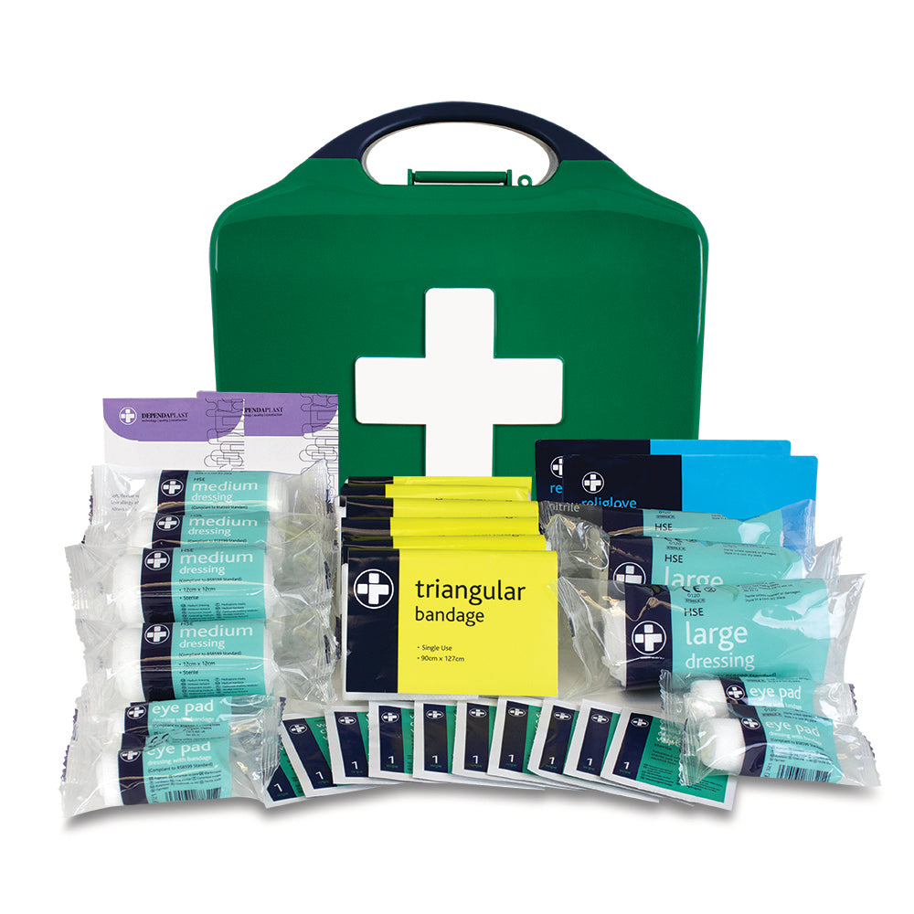 HSE 20 Person First Aid Kit - Aura3 Box - Medium - Green
