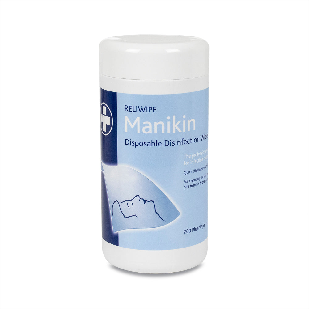Reliwipe Manikin Disposable Disinfectant Wipes – Drum of 200