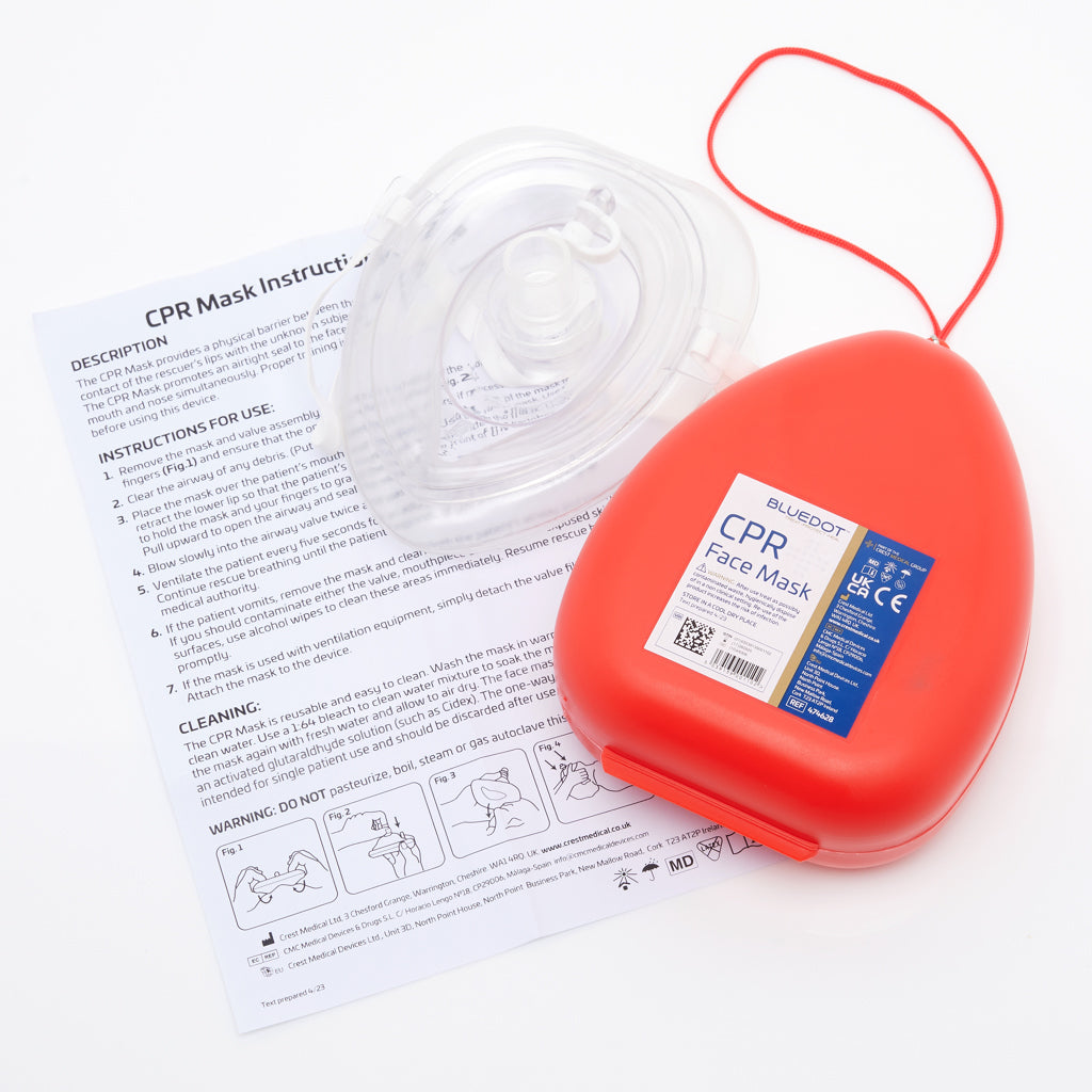 Blue Dot CPR Pocket Face Mask in Case for resuscitation