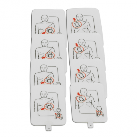 PRESTAN Adult/Child Replacement Training Pad Set, 4-Pack with Pad Sensing System for the AED UltraTrainer