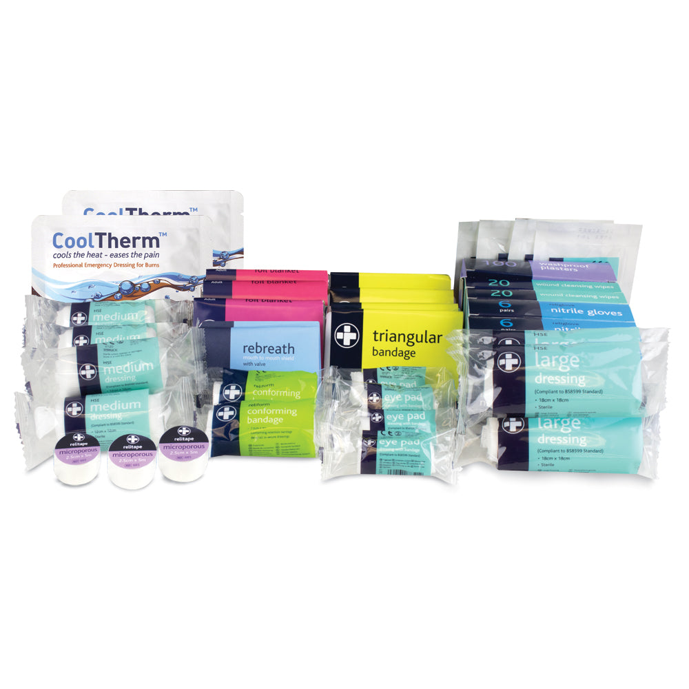 Refill for Workplace BS8599-1 First Aid Kit - Aura3 Box - Large