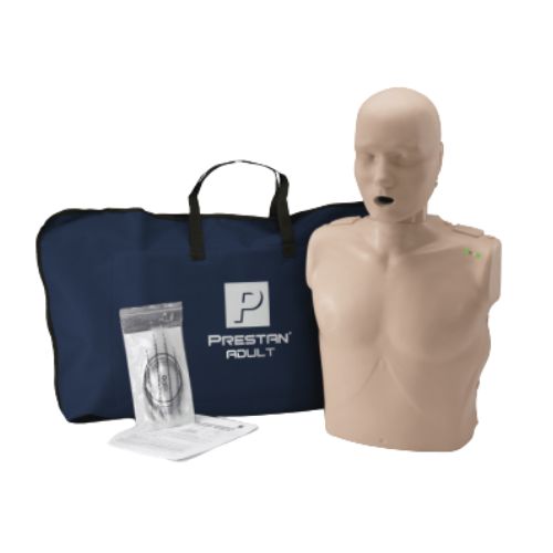 PRESTAN Professional adult CPR training manikin with feedback monitor, single, for first aid and CPR training, medium-skin