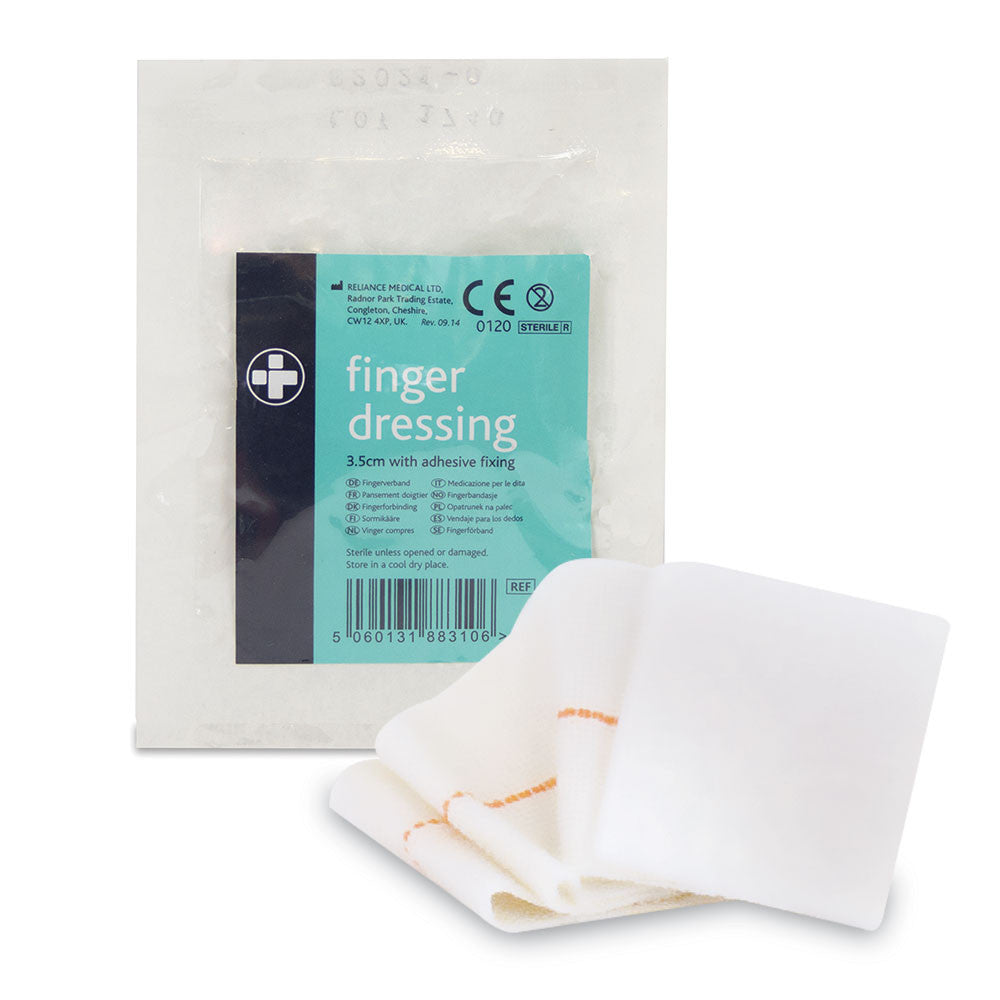 Finger Dressing with Adhesive Fixing – 3.5cm