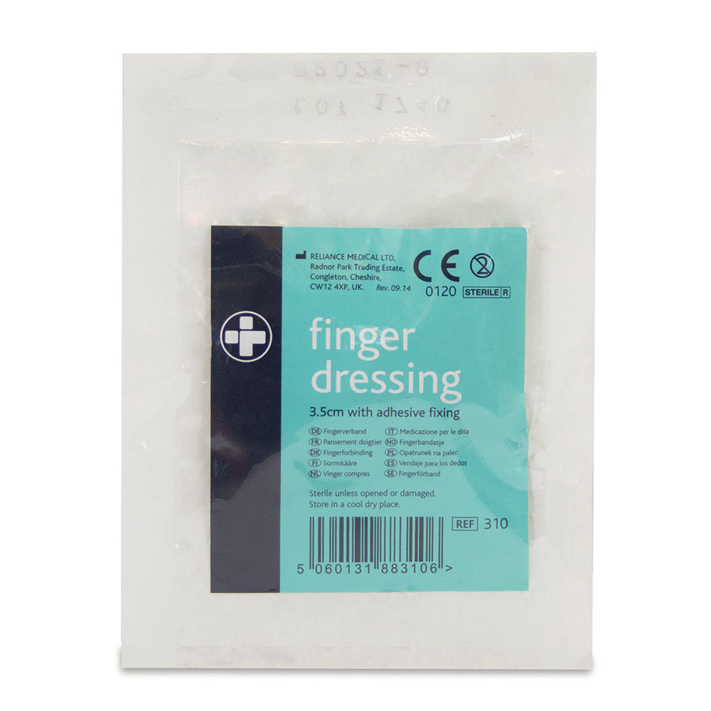 Finger Dressing with Adhesive Fixing – 3.5cm