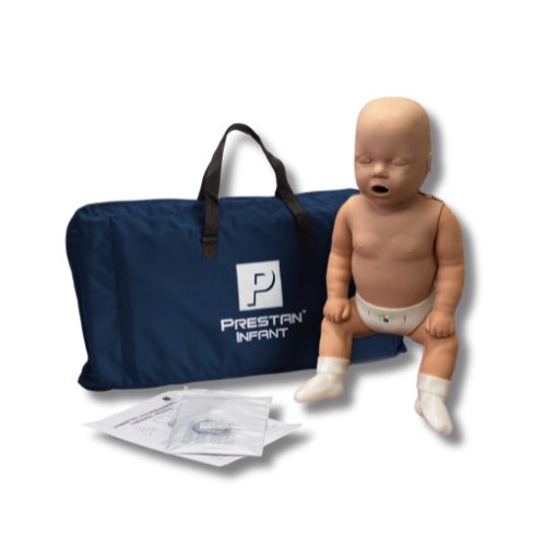 PRESTAN Professional infant CPR training manikin with feedback monitors, single for first aid and CPR training