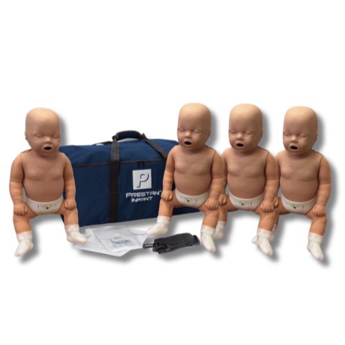 PRESTAN Professional infant CPR training manikins with feedback monitors, 4-pack for first aid and CPR training