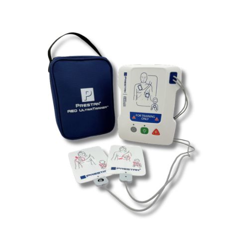 PRESTAN AED UltraTrainer Single Unit with English/Spanish Languages for first aid CPR training courses