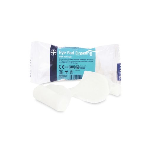 Eye Pad Dressing with Bandage for first aid related eye injuries
