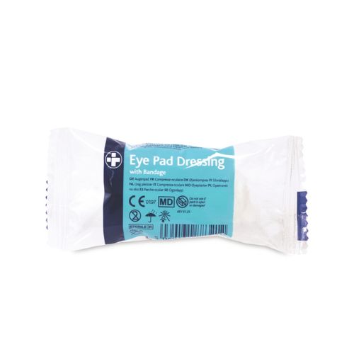 Eye Pad Dressing with Bandage for first aid related eye injuries