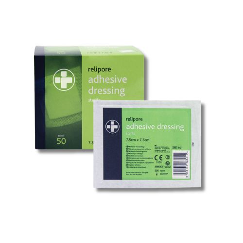 Relipore Adhesive Dressing – 7.5cm x 7.5 for wound protection