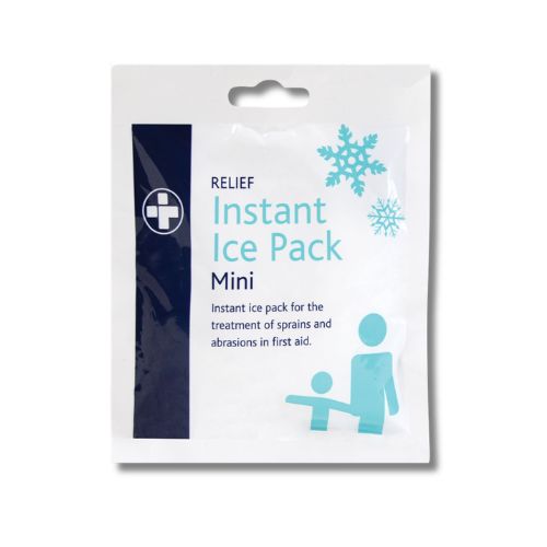 Mini instant ice pack 100g for first aid kits, sports injuries, and emergency cold therapy