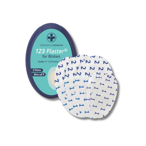 Dependaplast Advanced – 1,2,3 Blister Plasters – Assorted – Pale – Box of 5