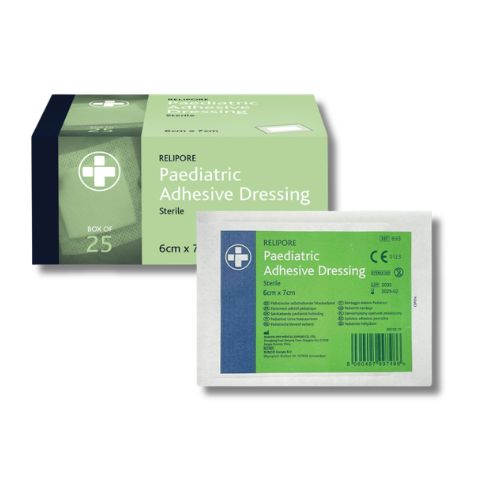 Relipore Paediatric Adhesive Dressing – 6cm x 7cm - Box of 25 for children small wounds