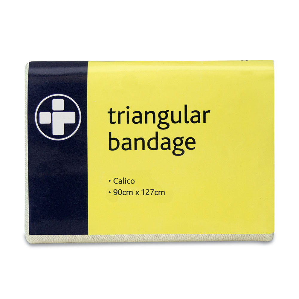 Calico triangular bandage 90 x 127cm for arm slings and first aid kits